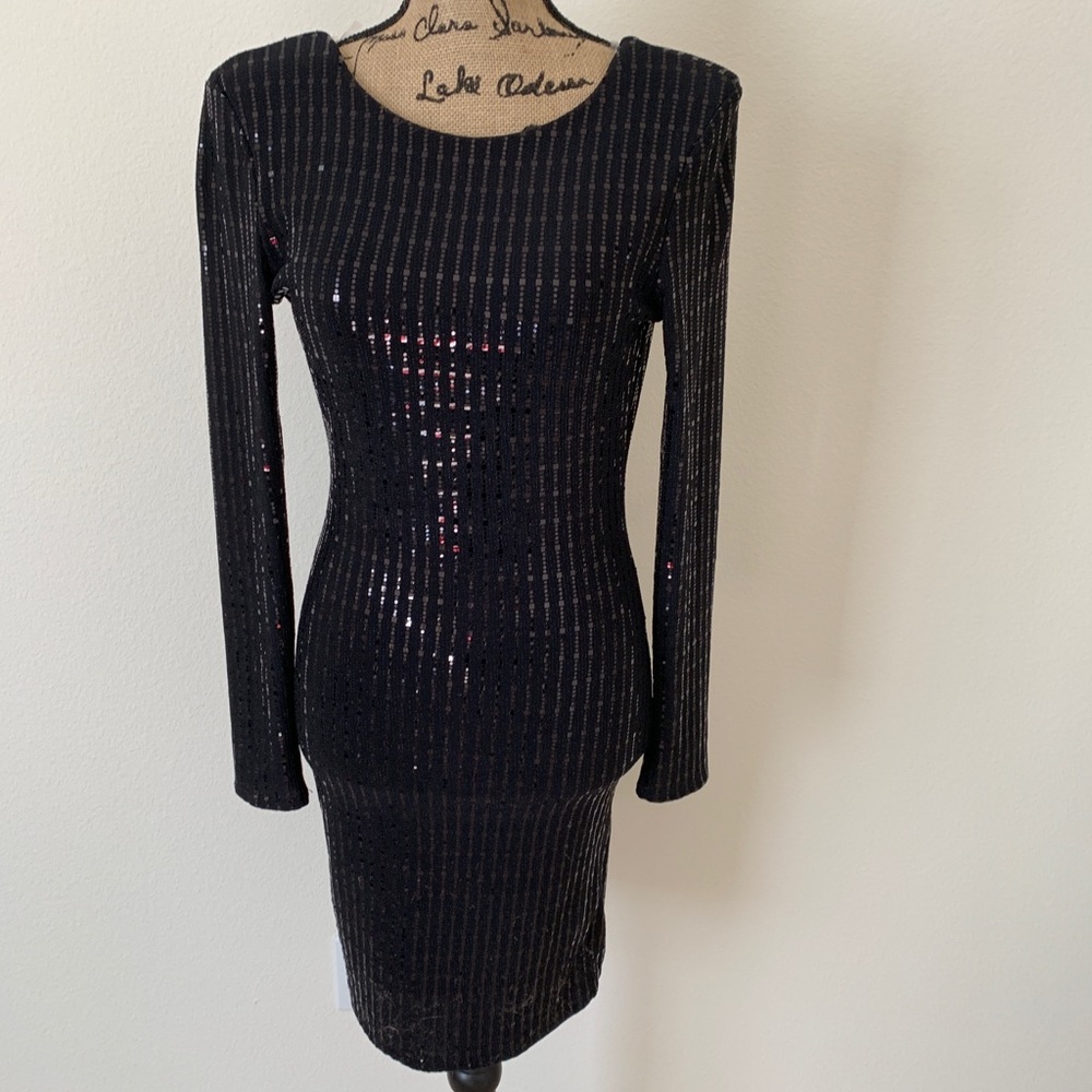 Midi length sequined dress!  Great stretch. - Picture 2 of 7